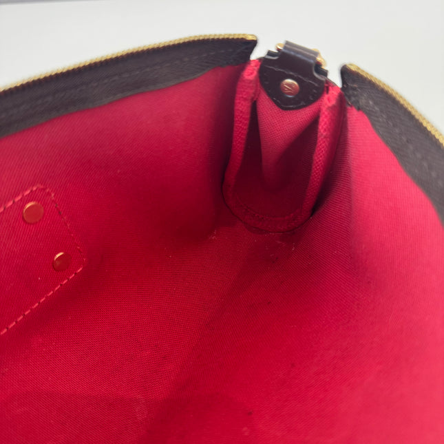 Sac pochette Eva damier ébène