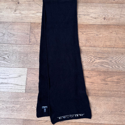 Écharpe Chanel Cachemire Noire