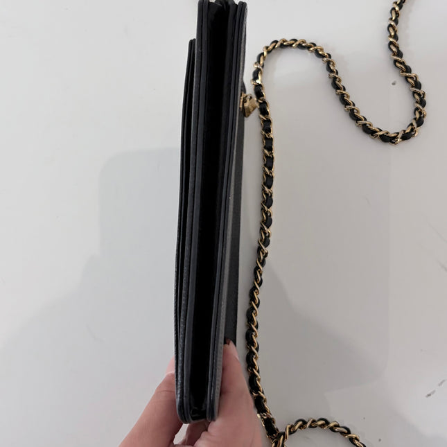 Sac Chanel Wallet On Chain Noir vintage