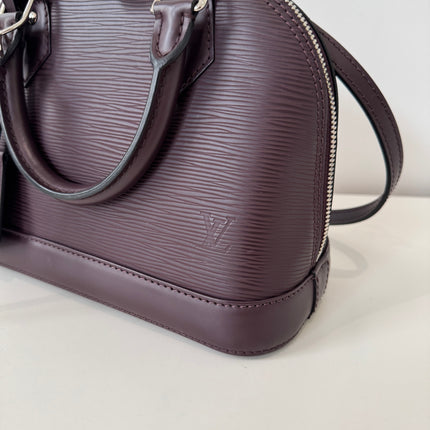 Sac Louis Vuitton BB Alma Cuir Épi Prune