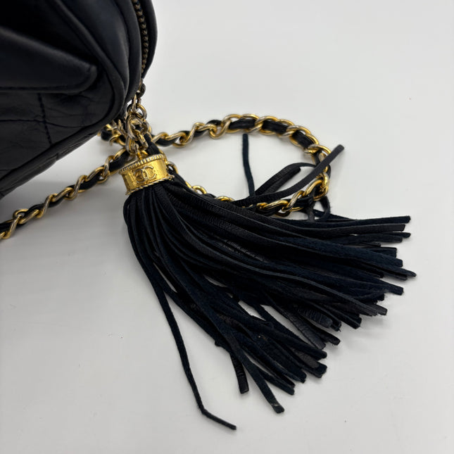 Caméra Chanel vintage bleu nuit