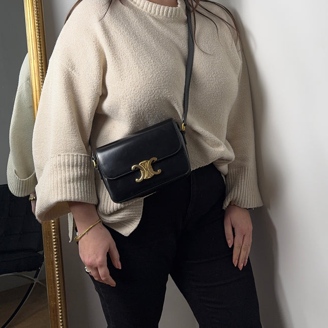 Sac Celine Triomphe Teen noir