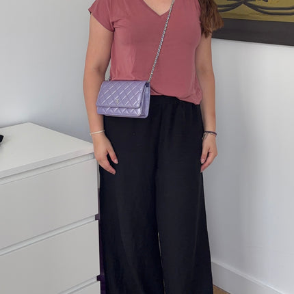 Sac Chanel wallet on chain Violet