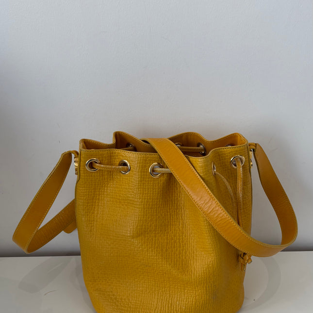 Sac Courrèges seau vintage Jaune