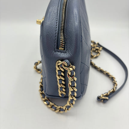 Sac Chanel Caméra bleu irisé