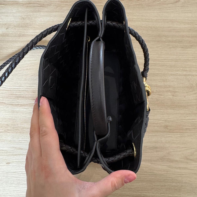 Sac Andiamo Petit Bottega Veneta Marron Fondant