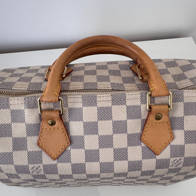 Sac Louis Vuitton Speedy 30 damier azur