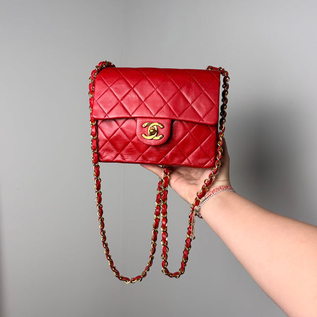 Sac Chanel Timeless Mini Square Rouge