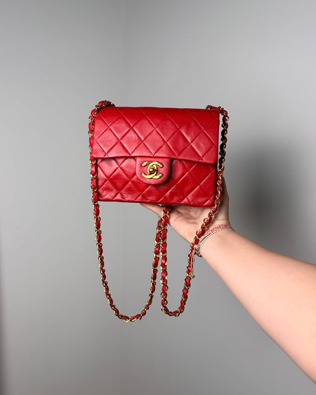 Sac Chanel Timeless Mini Square Rouge