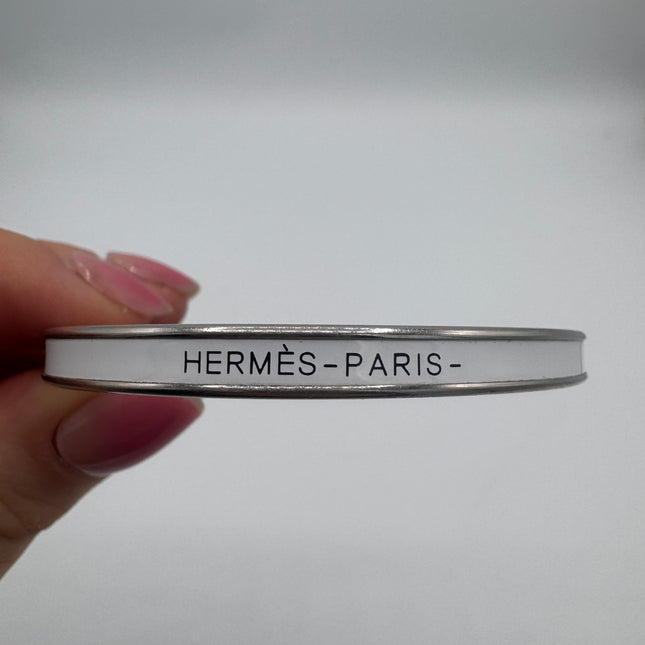 Bracelet Hermès Uni Extra Fin Blanc