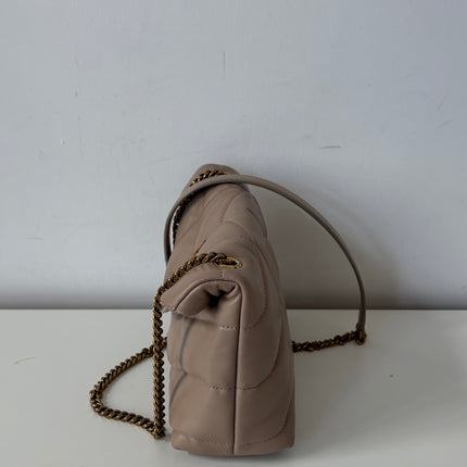 Sac Saint Laurent Loulou Puffer Toy Beige