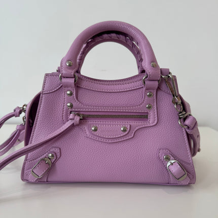 Sac Balenciaga mini neo City lilas