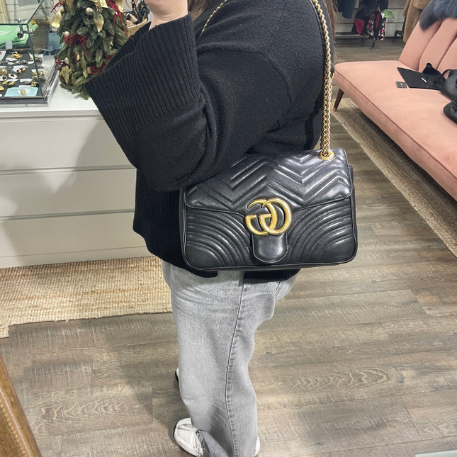 Sac Grand Marmont Gucci Noir