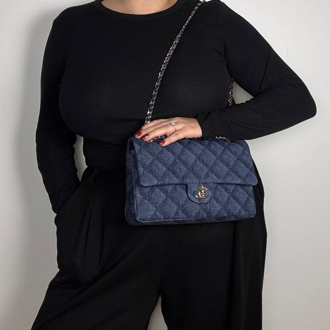 Sac Timeless Chanel Bleu Jean