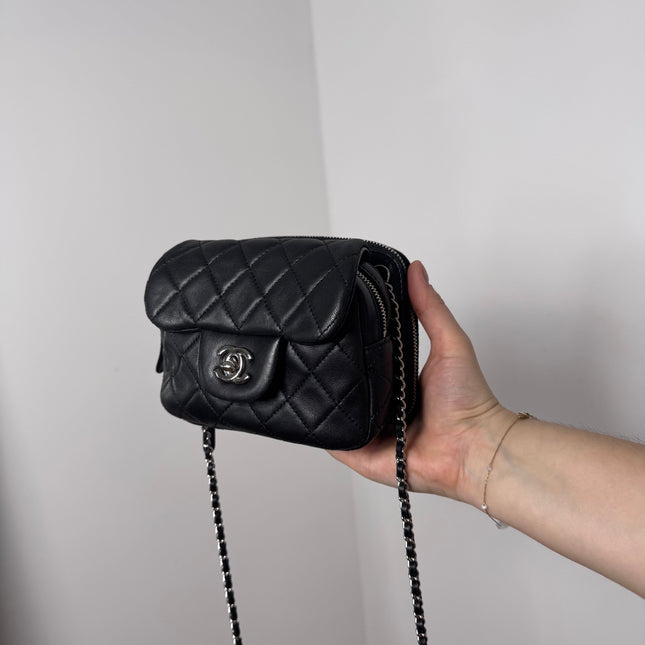 Sac Chanel mini double noir