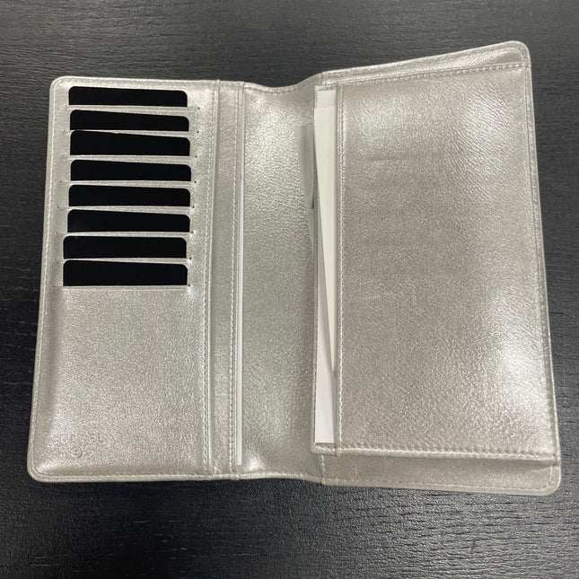 Portefeuille Chanel noir et argent