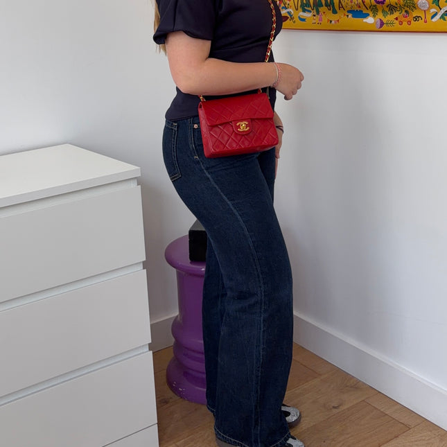 Sac Chanel Timeless Mini Square Rouge