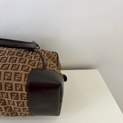 Sac Fendi Zucchino Toile Marron