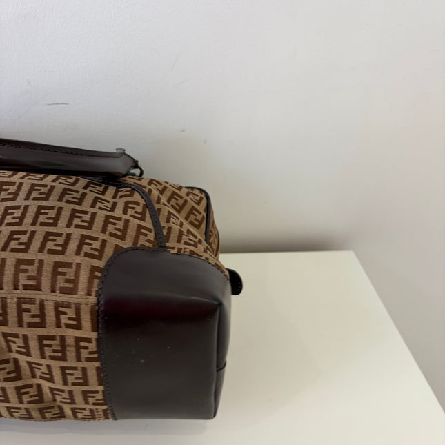 Sac Fendi Zucchino Toile Marron