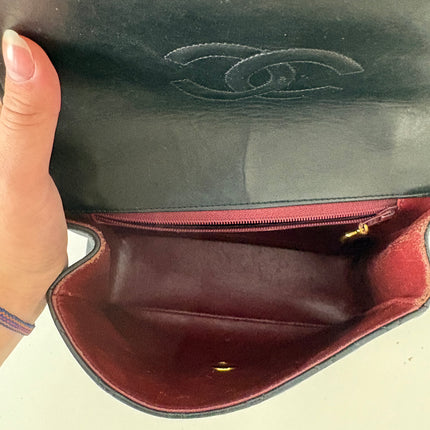 Sac Chanel vintage top handle noir