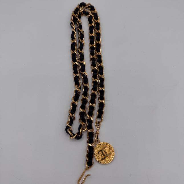 Ceinture Chanel Vintage Marine