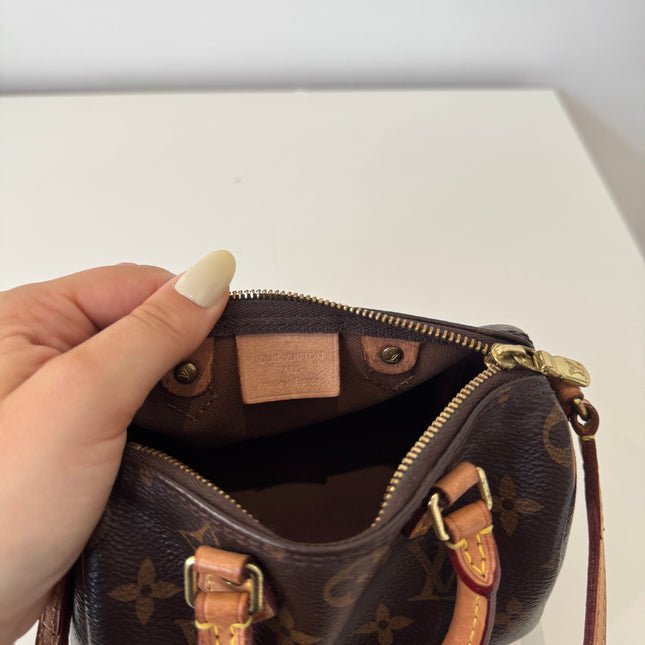 Sac Louis Vuitton Nano Speedy Monogram