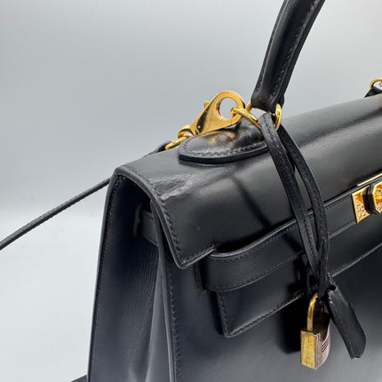 Kelly 32 Hermès Box Noir