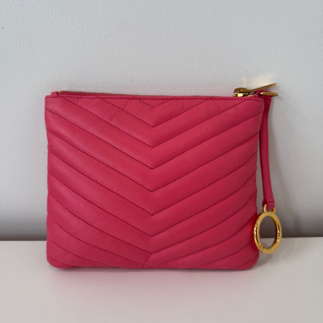Pochette rose saint Laurent new jolie
