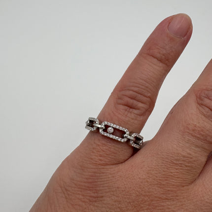 Bague Move Uno Link pavée Messika T52