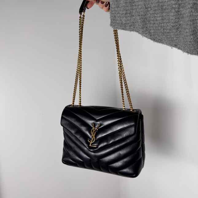 Sac Loulou Small Noir Saint Laurent