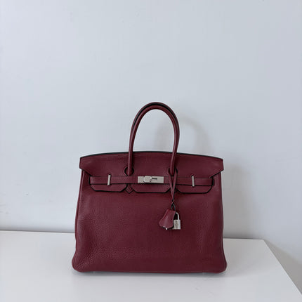 Sac Hermès Birkin 35 rouge H