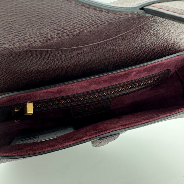 Sac Dior Saddle Moyen Prune