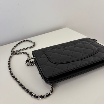 Sac Chanel Wallet on Chain classique Noir Cuir d’agneau