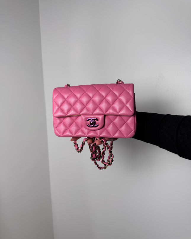 Sac Chanel Mini Timeless Rose Édition Limitée