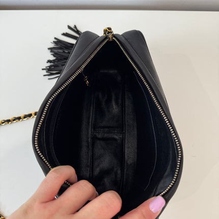 Sac Chanel caméra noir vintage