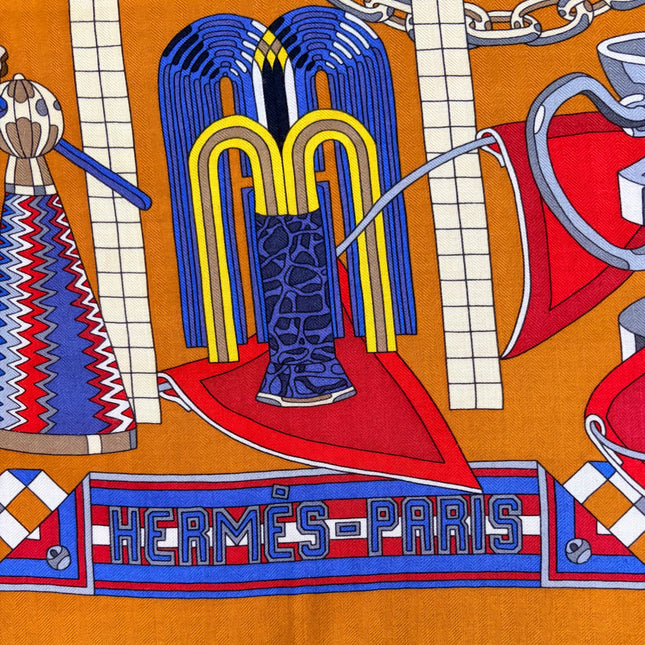 Châle Hermès 140 cm Les trophées
