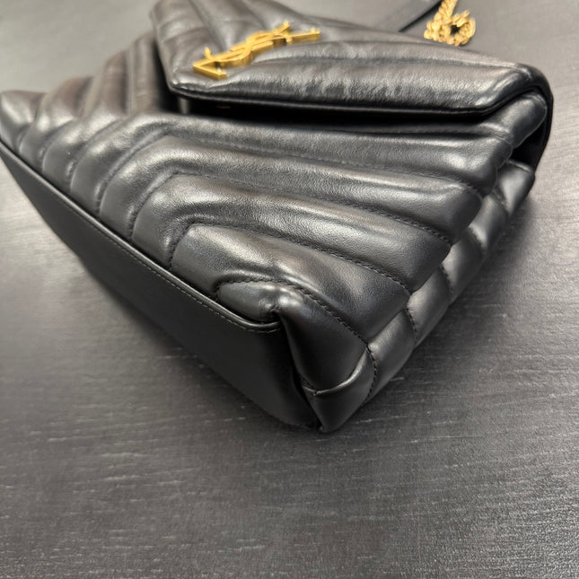 Sac Loulou Small Noir Saint Laurent