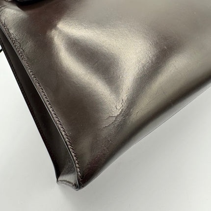 Sac Hermès Kelly 32 vintage marron