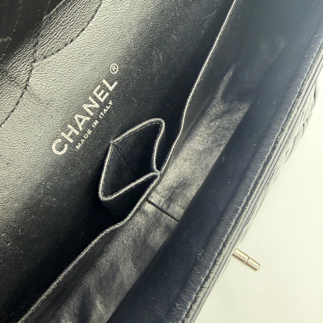 SAC CHANEL GRAND TIMELESS VERNIS NOIR