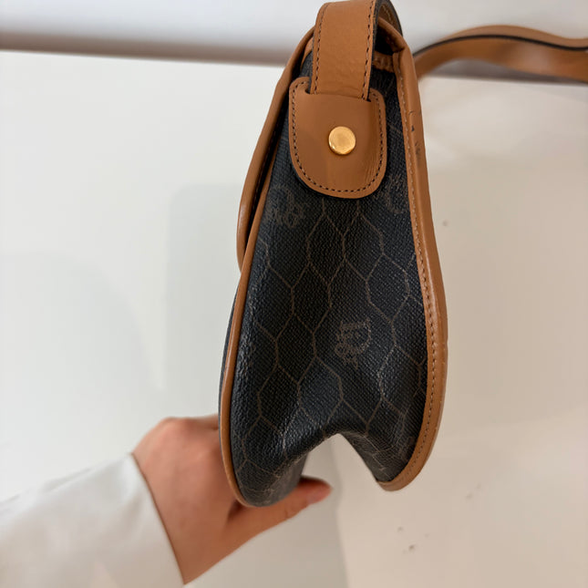 Sac Dior bandoulière toile nid d’abeilles