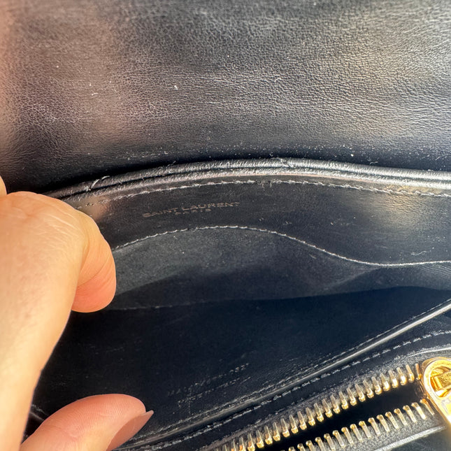 Sac Loulou Small Noir Saint Laurent