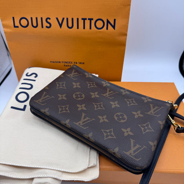 Pochette double zip Louis Vuitton