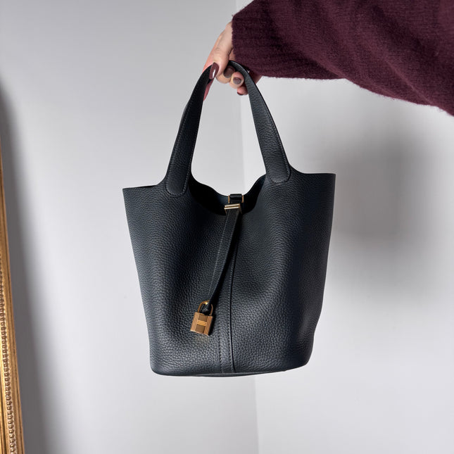 Sac Picotin 22 Hermès Vert Sapin