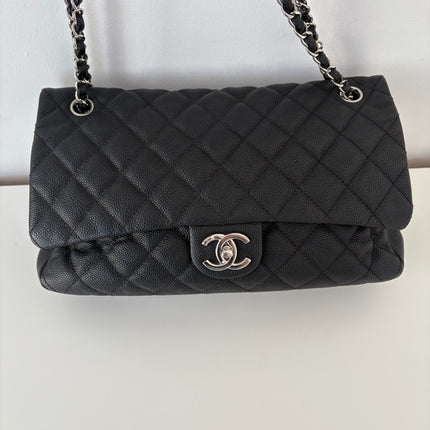 Sac Chanel single flap souple noir
