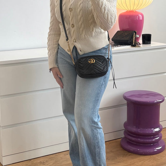 Sac Gucci GG Marmont Noir