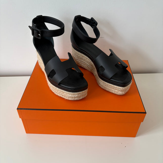 Espadrilles compensées Elda Hermès T37