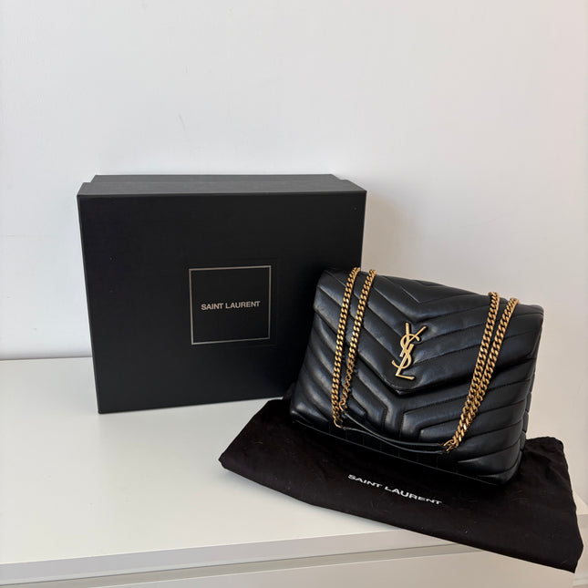Sac Saint Laurent Loulou médium noir