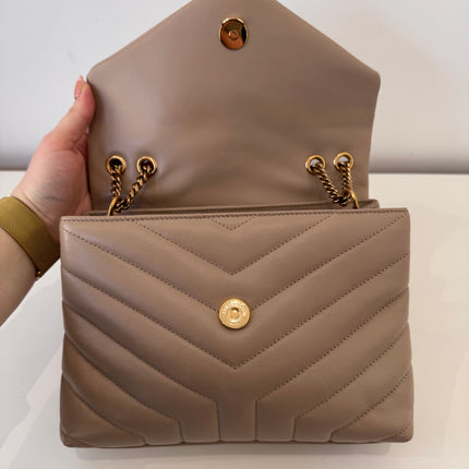 Sac Saint Laurent Loulou Small Beige