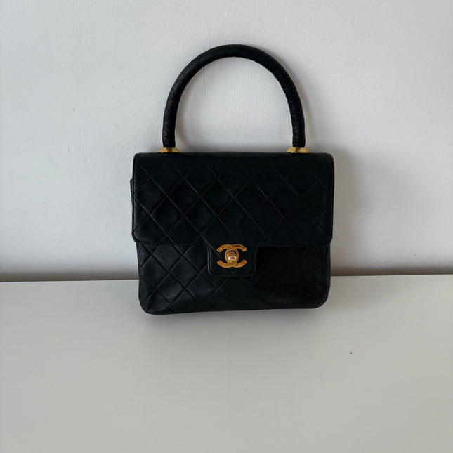 Sac Chanel vintage top handle noir