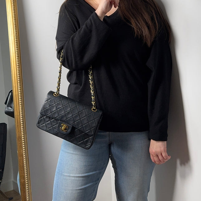Sac Chanel Timeless 23cm Vintage noir